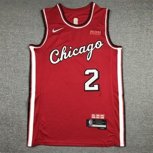 Lonzo Ball Jersey Chicago Bulls City Jersey Sizes S-2XL